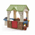 Step2 Great Outdoors Brown Toddler Playhouse with Grill and Planter Play Toys for Outside