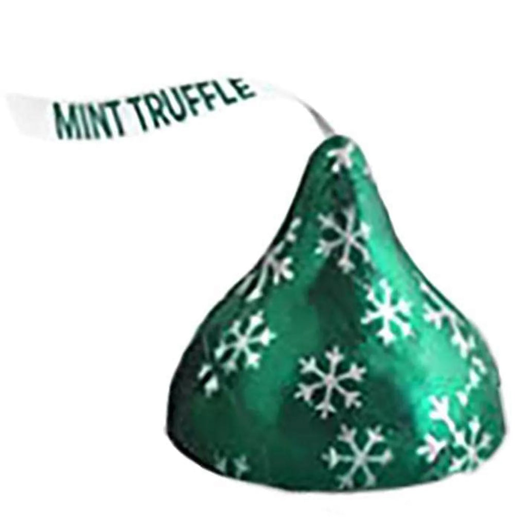 Hershey’s Kisses Mint Truffle Dark Chocolate, 4 lb Bulk Pack W22423