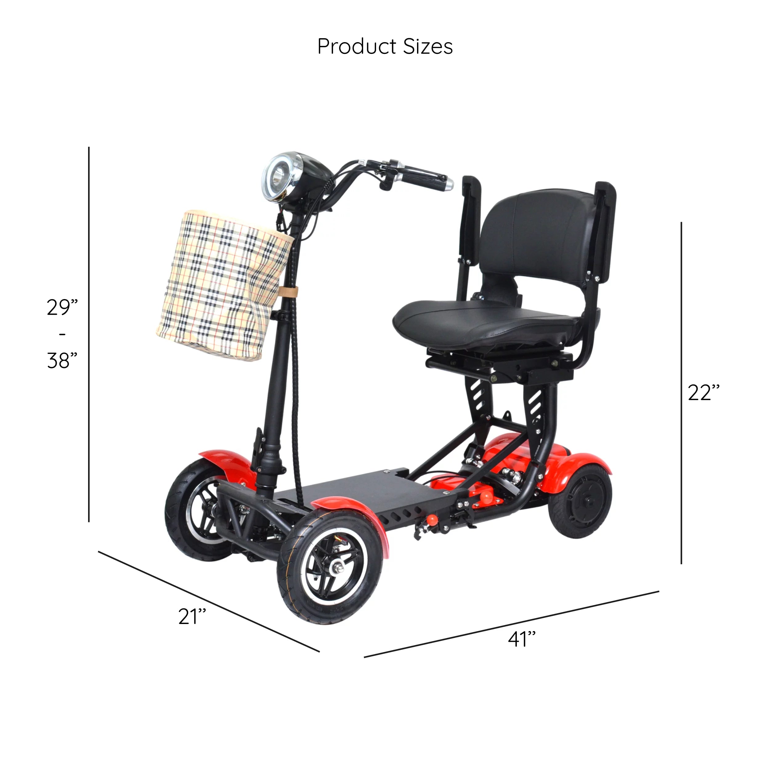 Compact Electric Scooter for Adults with Adjustable Seat and Armrests N441