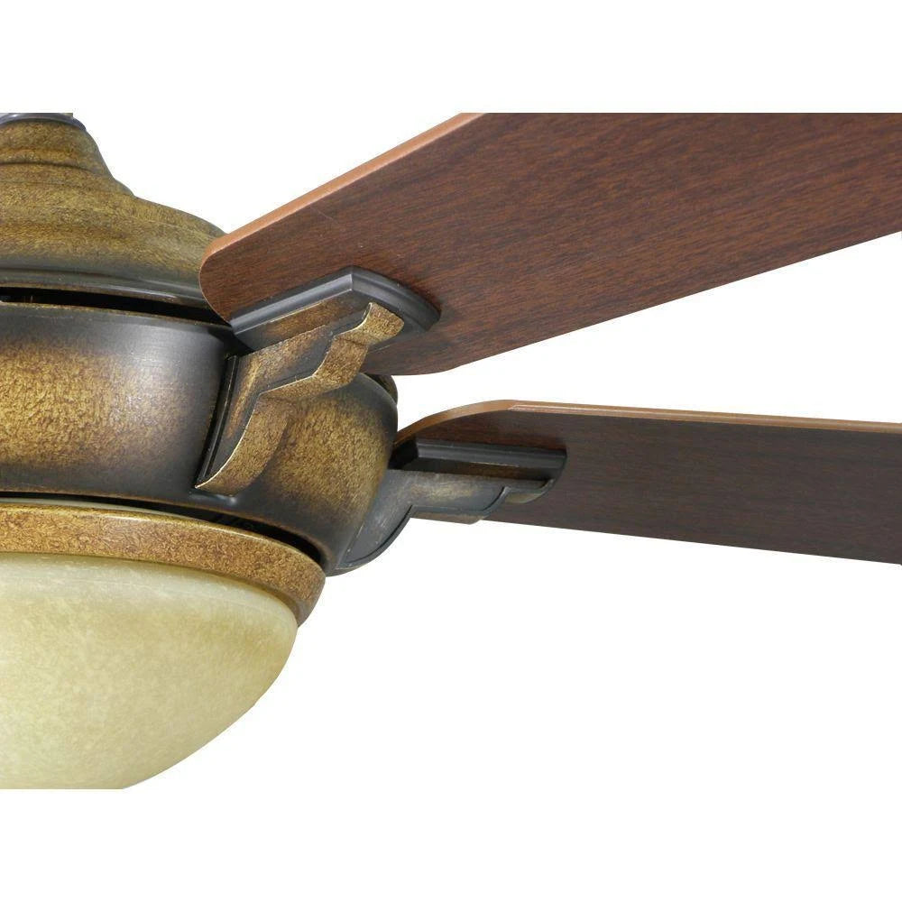 Hampton Bay Midili 44 in. Indoor LED Espresso Ceiling Fan with Light Kit K1540
