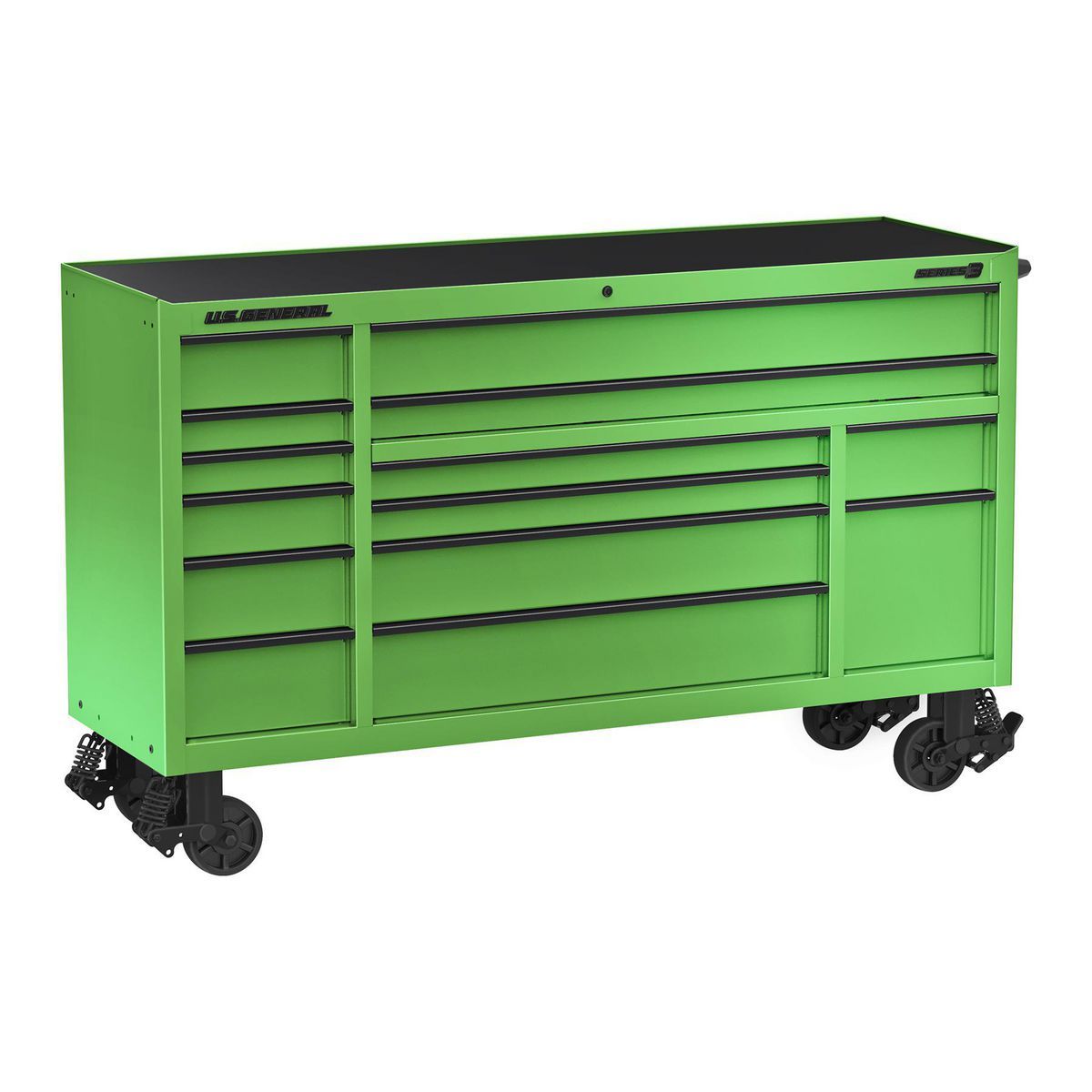 U.S. General 72 in. Triple-Bank Roll Cab, Series 3, Slate Gray V981709