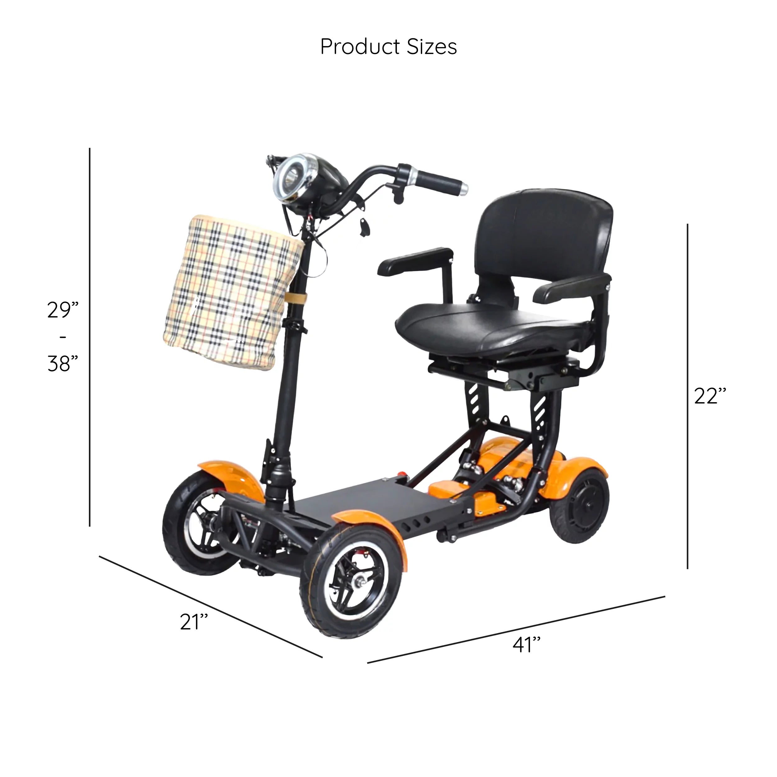 Compact Electric Scooter for Adults with Adjustable Seat and Armrests N441