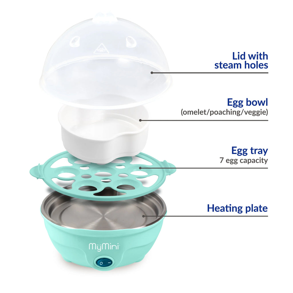 MyMini Premium 7-Egg Cooker, Teal J843