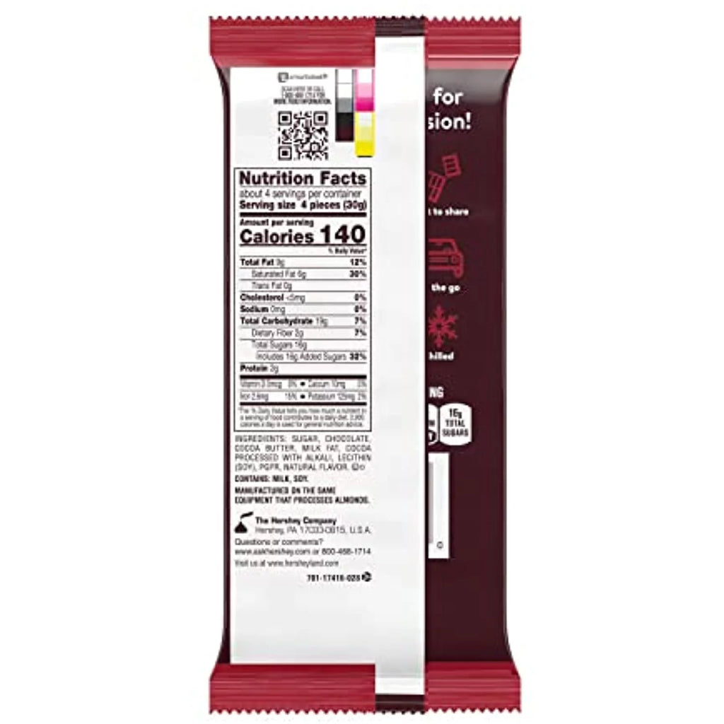 Hersheys Special Dark Mildly Sweet Dark Chocolate Bars, 4.25 oz, 12 Count S845594