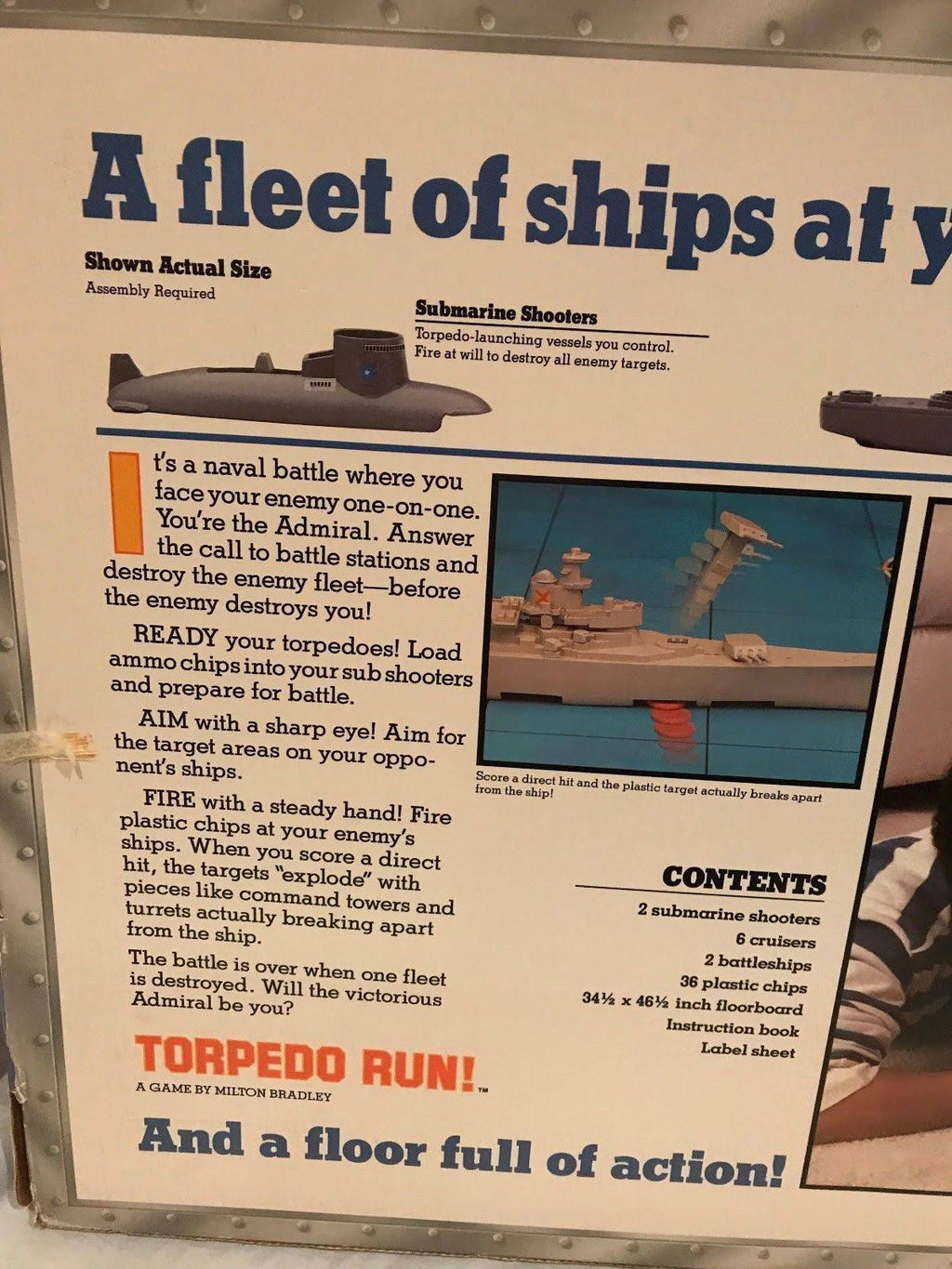 Torpedo Run Game - 1986 - Milton Bradley L1023