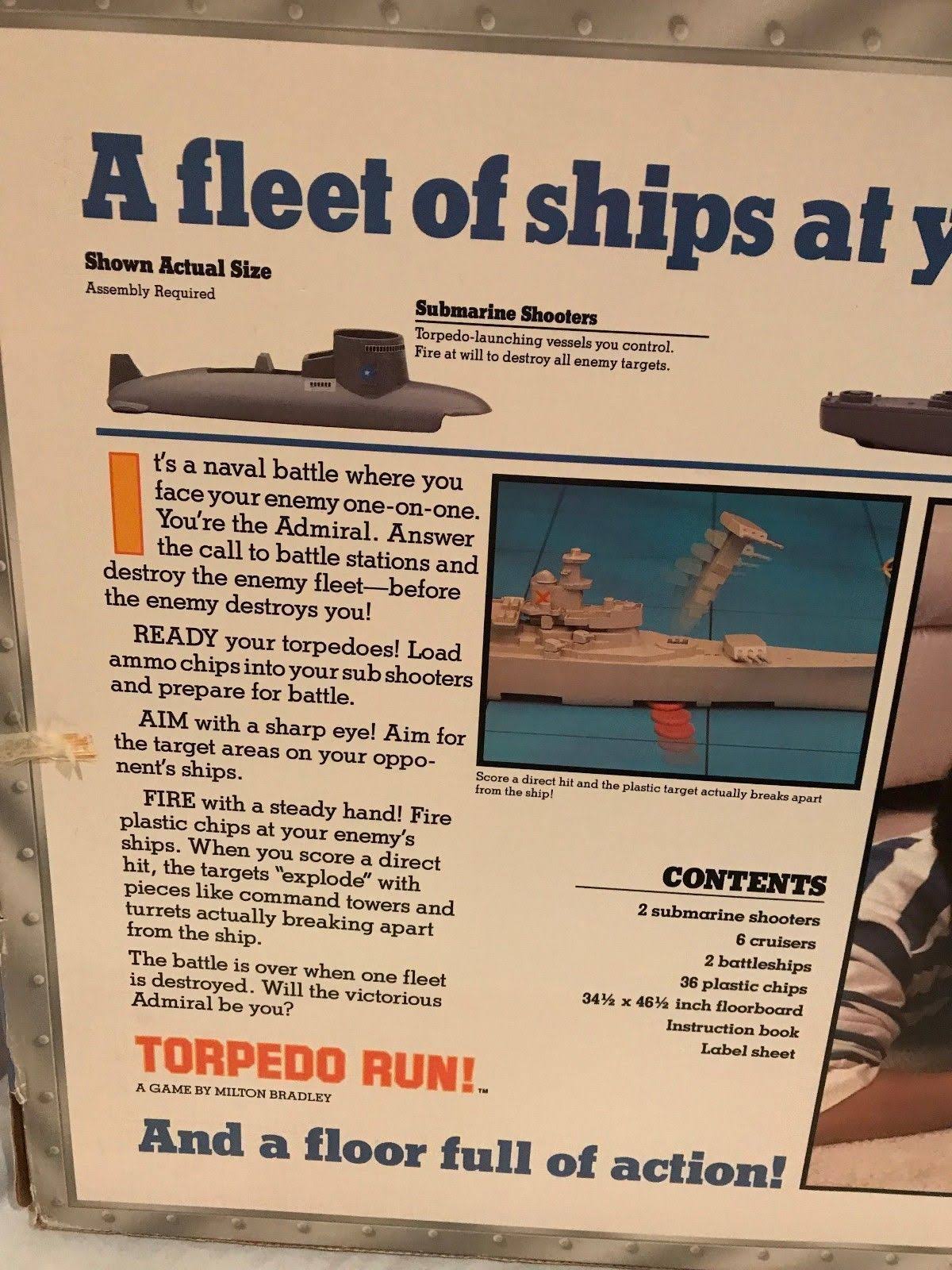 Torpedo Run Game - 1986 - Milton Bradley L1023