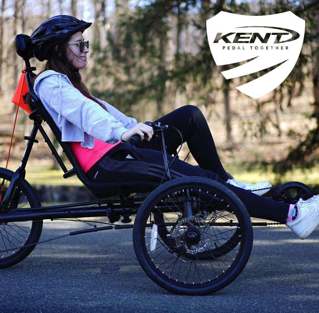 Kent 20 Cavalier Recumbent 3-Wheel Bike Trike, Black M17271