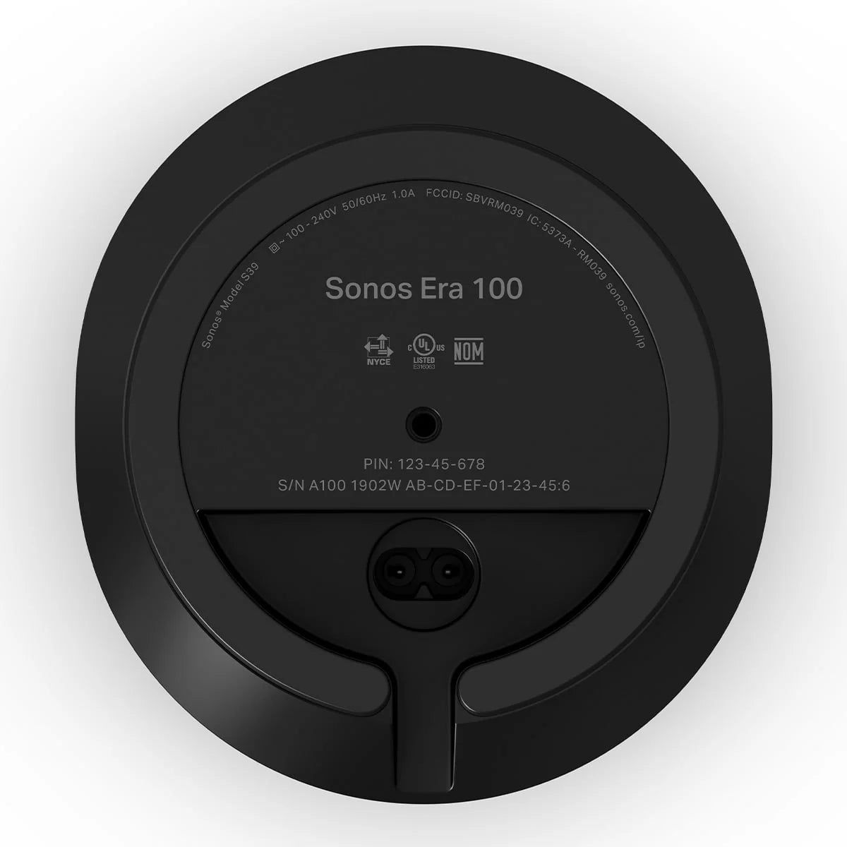 Sonos Era 100 Voice-Controlled Wireless Smart Speaker (Black) E65160