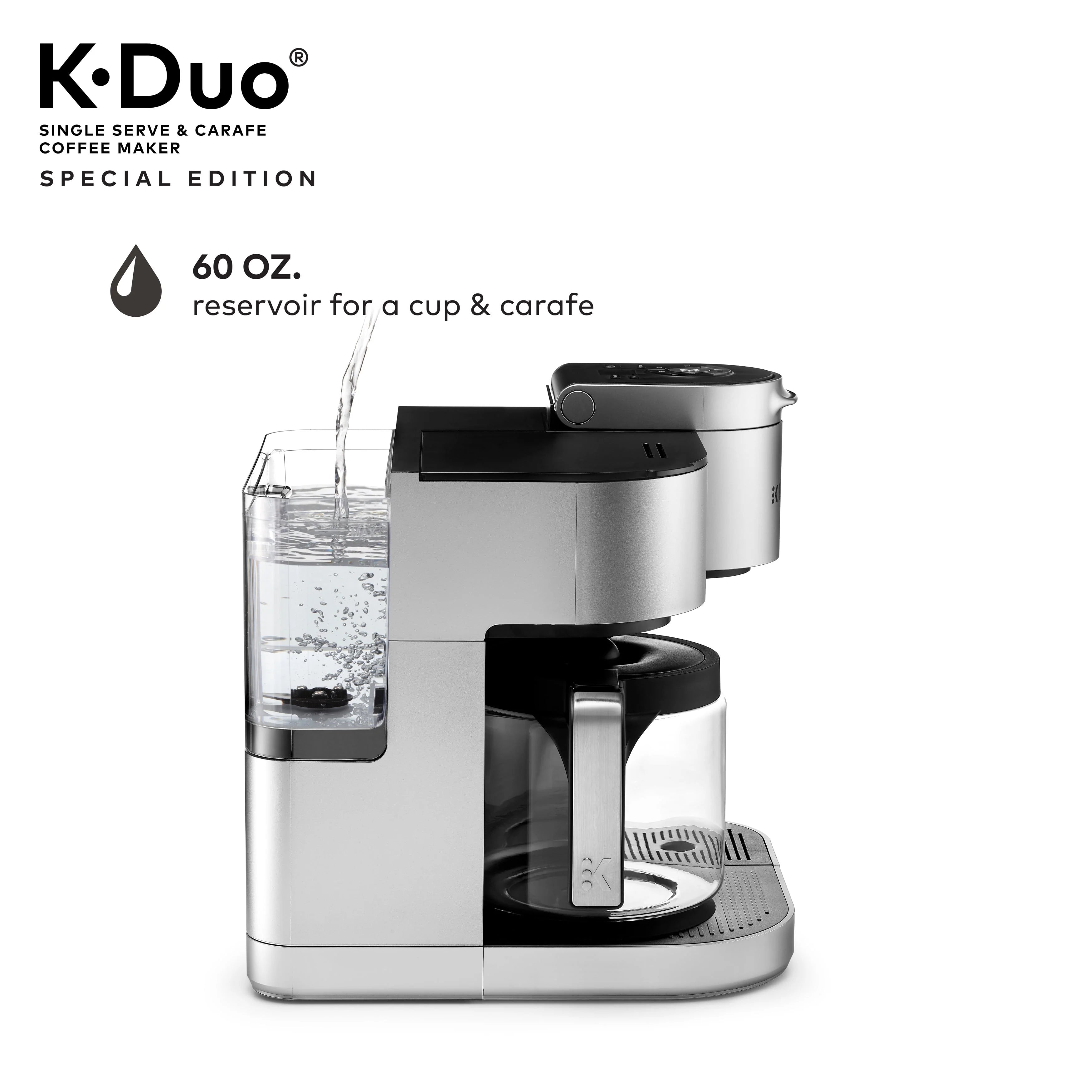 Keurig® K-Duo Special Edition Single Serve & Carafe Coffee Maker, Silver H954
