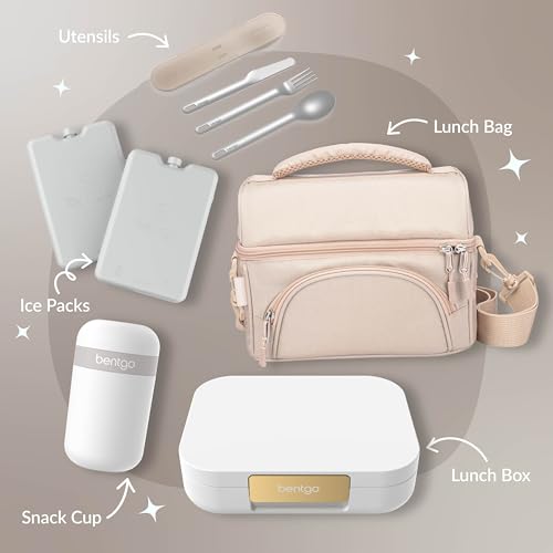 Bentgo Modern Adult & Teen Bento Lunch Box, Leak-Resistant, BPA-Free, Dark Gray G5523