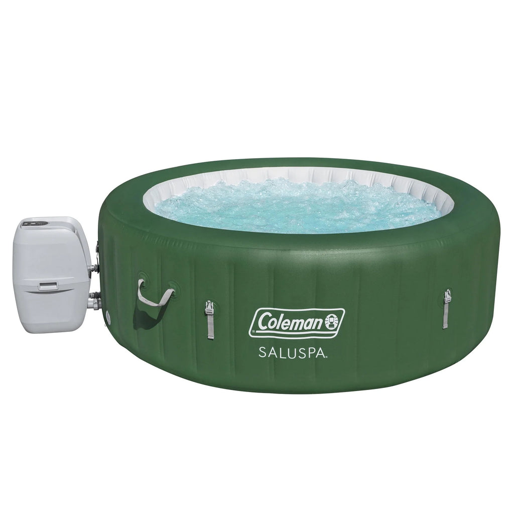 Coleman SaluSpa AirJet Inflatable Round Hot Tub, 60 Jets, Black D46266