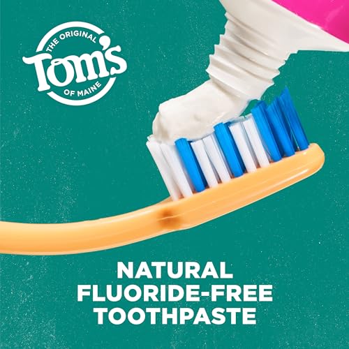 Tom's of Maine Fluoride-Free Antiplaque & Whitening Toothpaste, Peppermint, 5.5 oz, 2-Pack U812