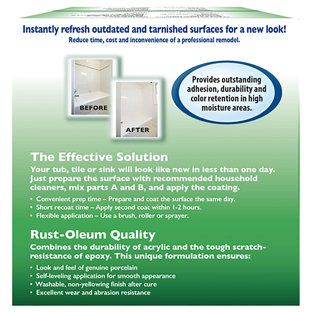 Rust-Oleum Gloss Tub & Tile Refinishing Kit White W5061