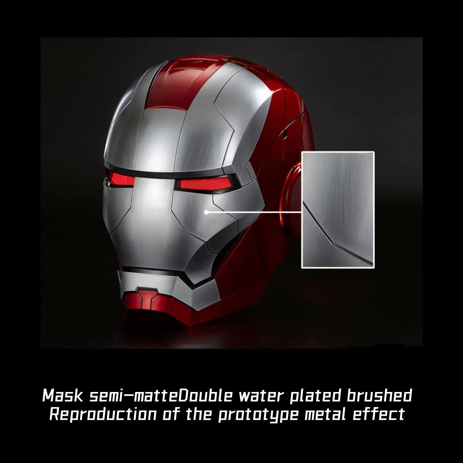 Farontor Iron Man Mark 5 Helmet Wearable Mask with LED Eyes Z7935