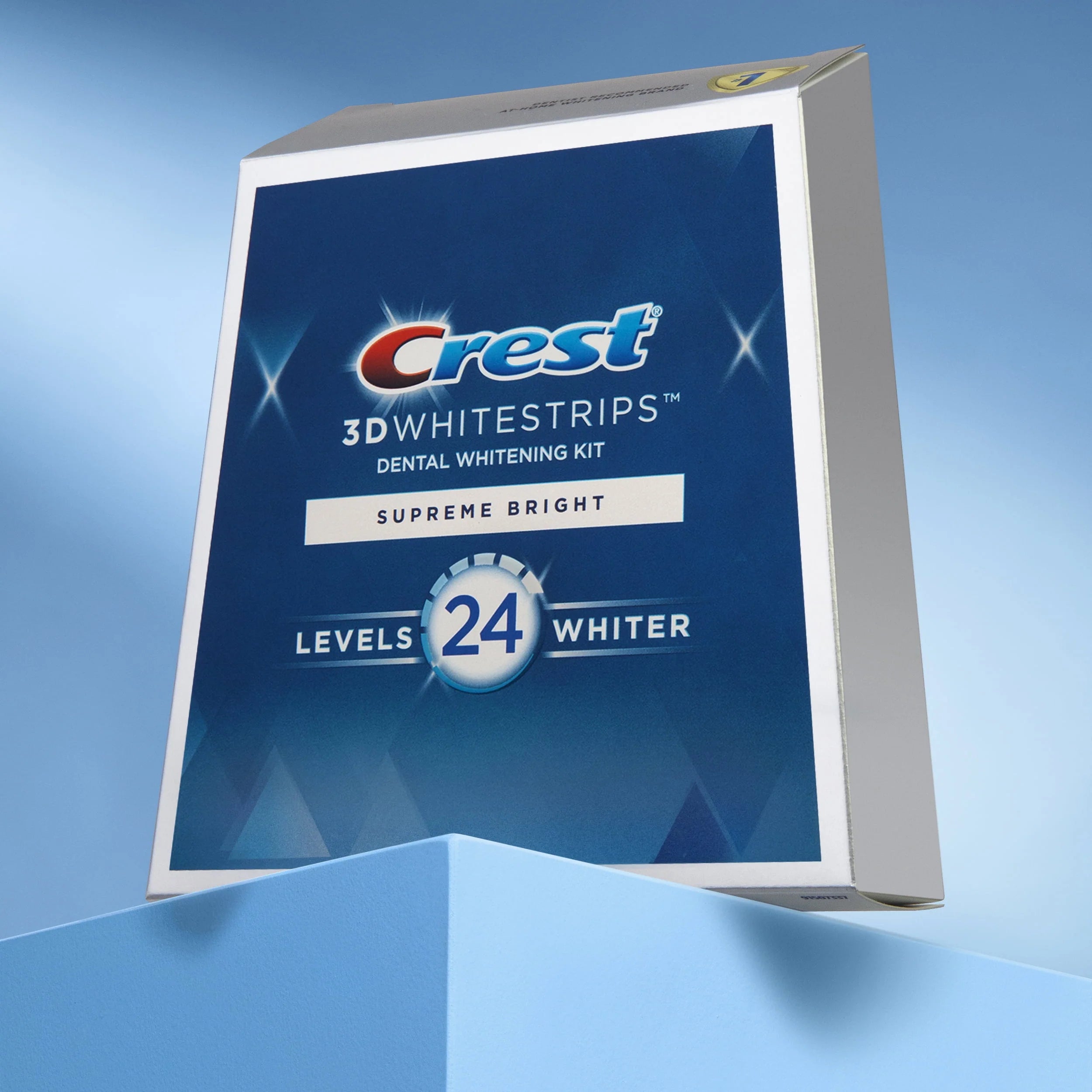 Crest 3D Whitestrips Supreme Bright At-Home Teeth Whitening Kit, 21 Treatments O961