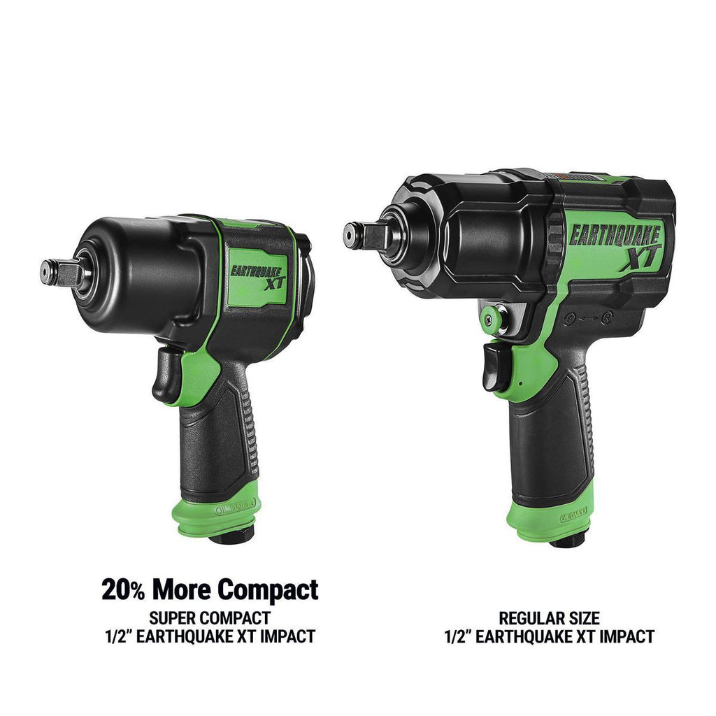 EARTHQUAKE XT 1/2 in. Supercompact Air Impact Wrench, Twin Hammer, 1000 ft-lbs W966370