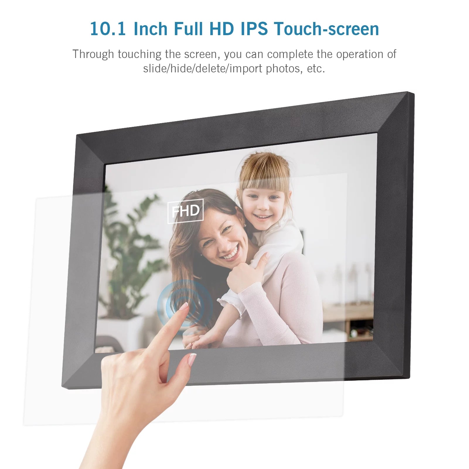 Dcenta 10.1 Inch Smart WiFi Digital Picture Frame with Touchscreen I495