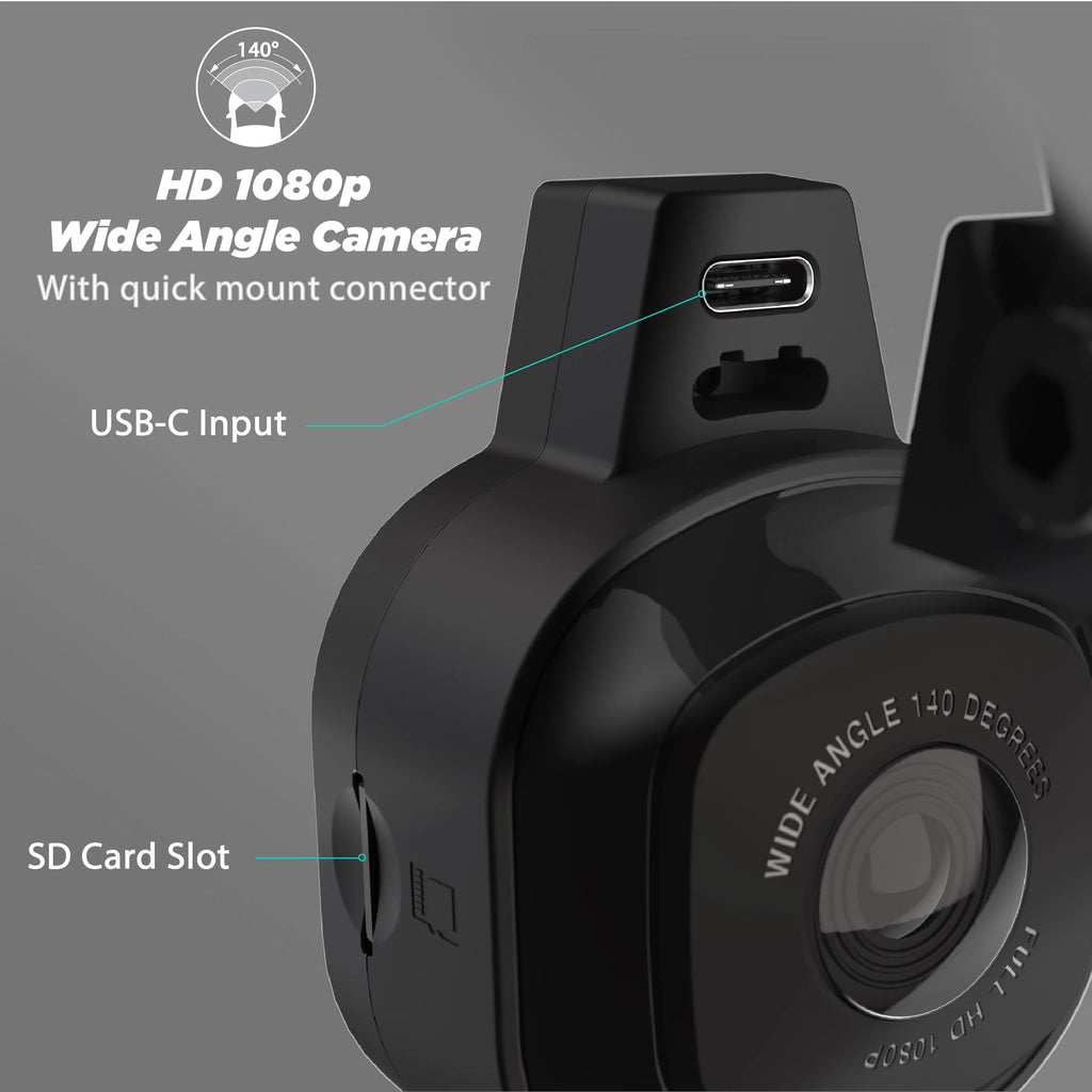Scosche NEXC11032W-SP1 Full HD Smart Dash Cam Windshield Mount Black W784