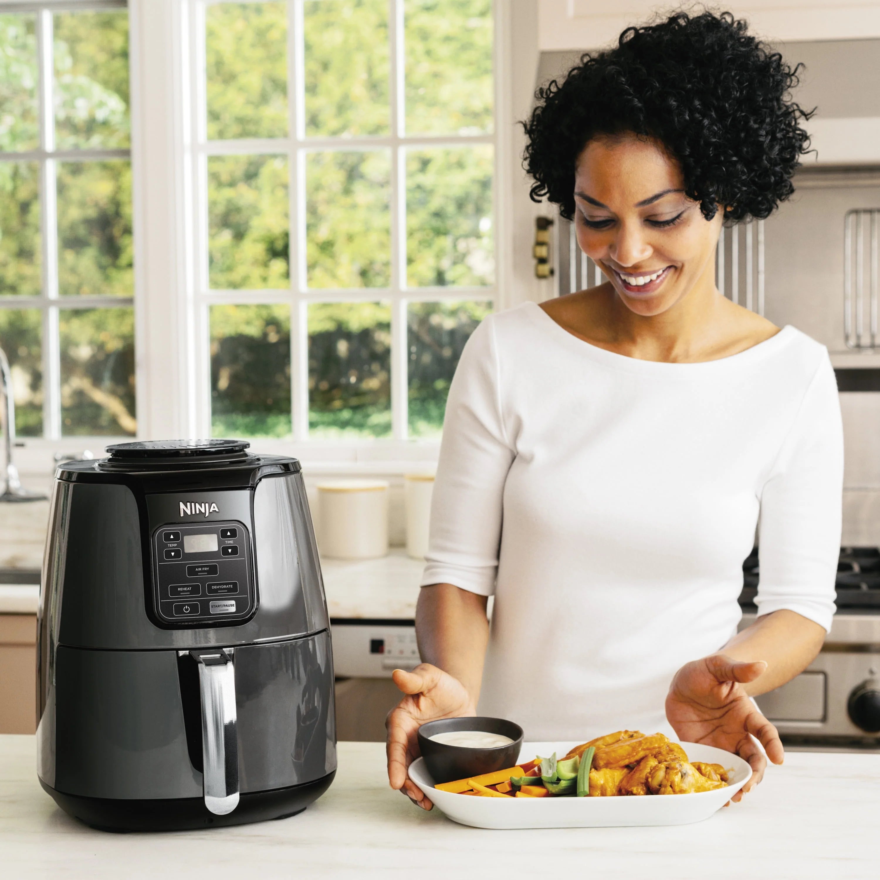 Ninja 4QT Air Fryer, Black, AF100WM C318047