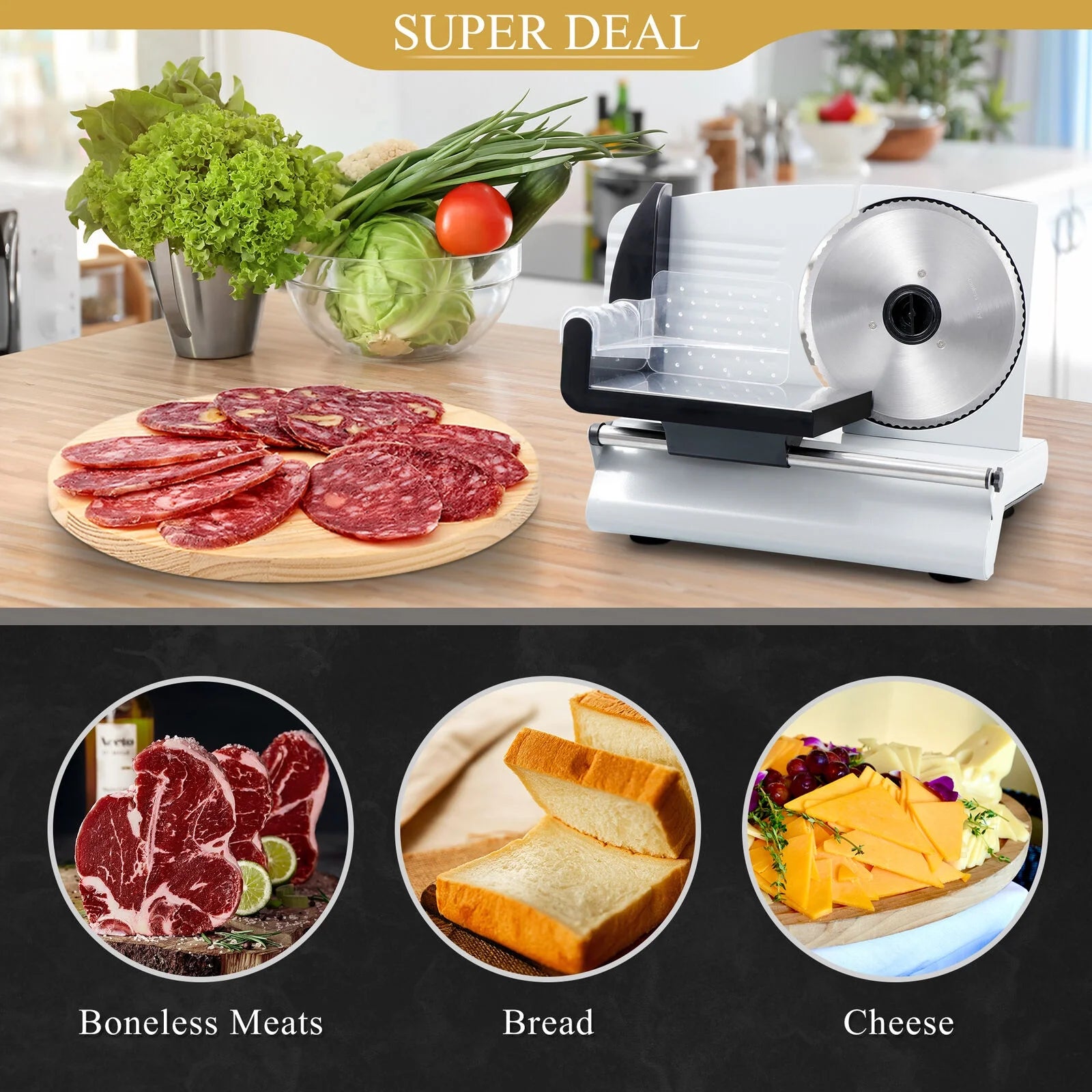 Electric Meat Slicer 7.5"