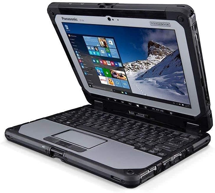 Panasonic Toughbook CF-20 10.1" Multi Touch 2-in-1 Laptop, 8GB RAM, 128GB SSD, Win 10 Pro (Renewed) W4734