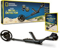 NATIONAL GEOGRAPHIC Junior Metal Detector – Adjustable Metal Detector for Kids with 7.5" Waterproof Dual Coil, Lightweight Design Great for Treasure Hunting Beginners, with 5 Replica Gold Doubloons Pack of 2