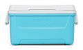 Igloo 48 QT. Laguna Hard-Sided Ice Chest Cooler, Aqua Blue and White
