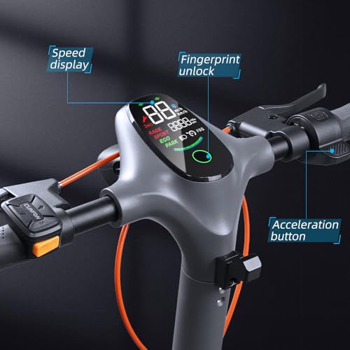 Electric Scooter 1200W Motor 50 Miles Range 31 mph 10.5" Off Road Tires for Adults O99061