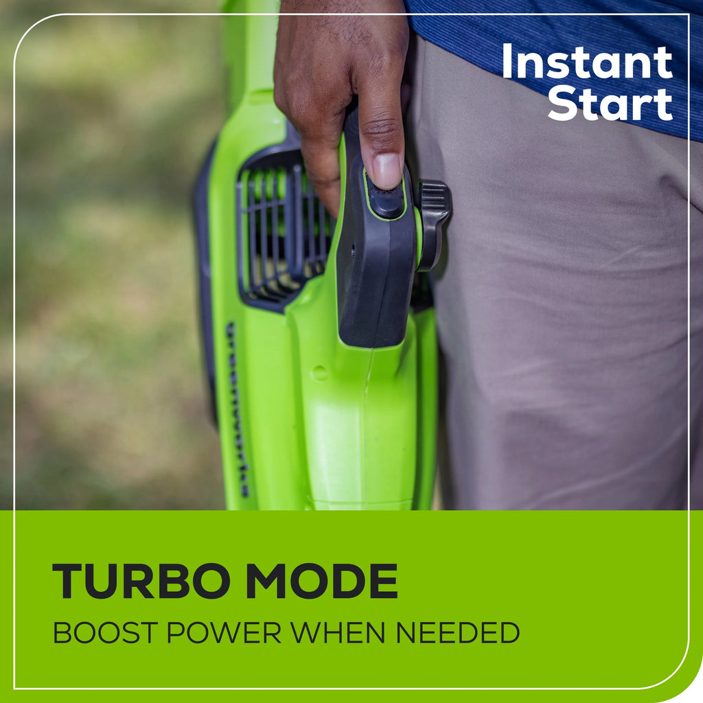 Greenworks 60V 630 CFM 170 MPH Leaf Blower with 2.5 Ah Battery & Charger N4416