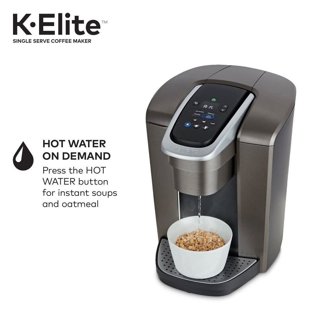 Keurig K-Elite Single-Serve K-Cup Pod Coffee Maker, Brushed Silver E378947
