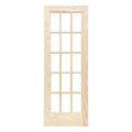 ReliaBilt 36-in x 80-in Clear Clear Glass Unfinished Pine Wood Interior French Door | Rad 627-36