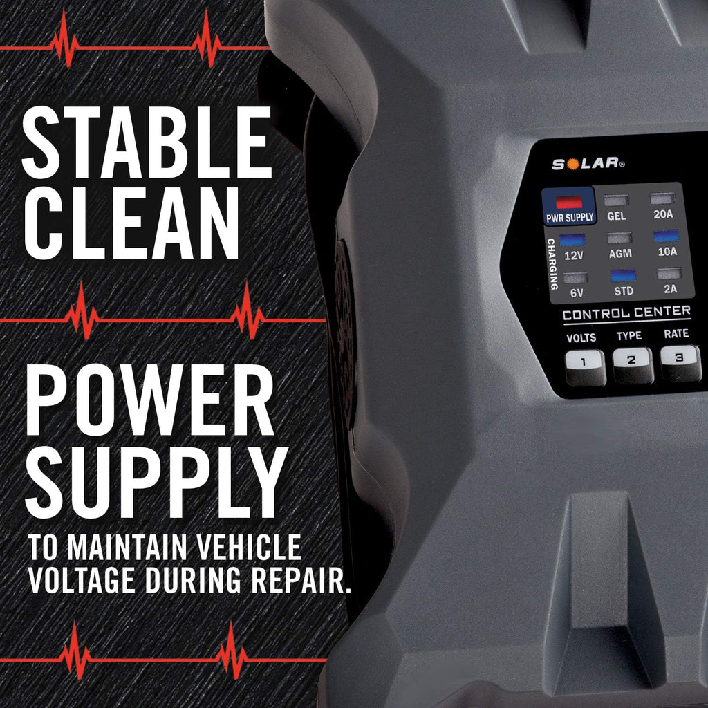 Clore Automotive PL2320 20-Amp Smart Charger, 6V and 12V Battery Maintainer P824