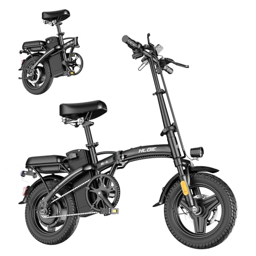 Folding Electric Bike for Adults, 400W (Peak 500W) Motor,23MPH Max Speed Foldable Electric Bicycles,14" Ebike, 48V12AH Battery 35 Miles PAS Range Mini E Bikes for Adults and Teens