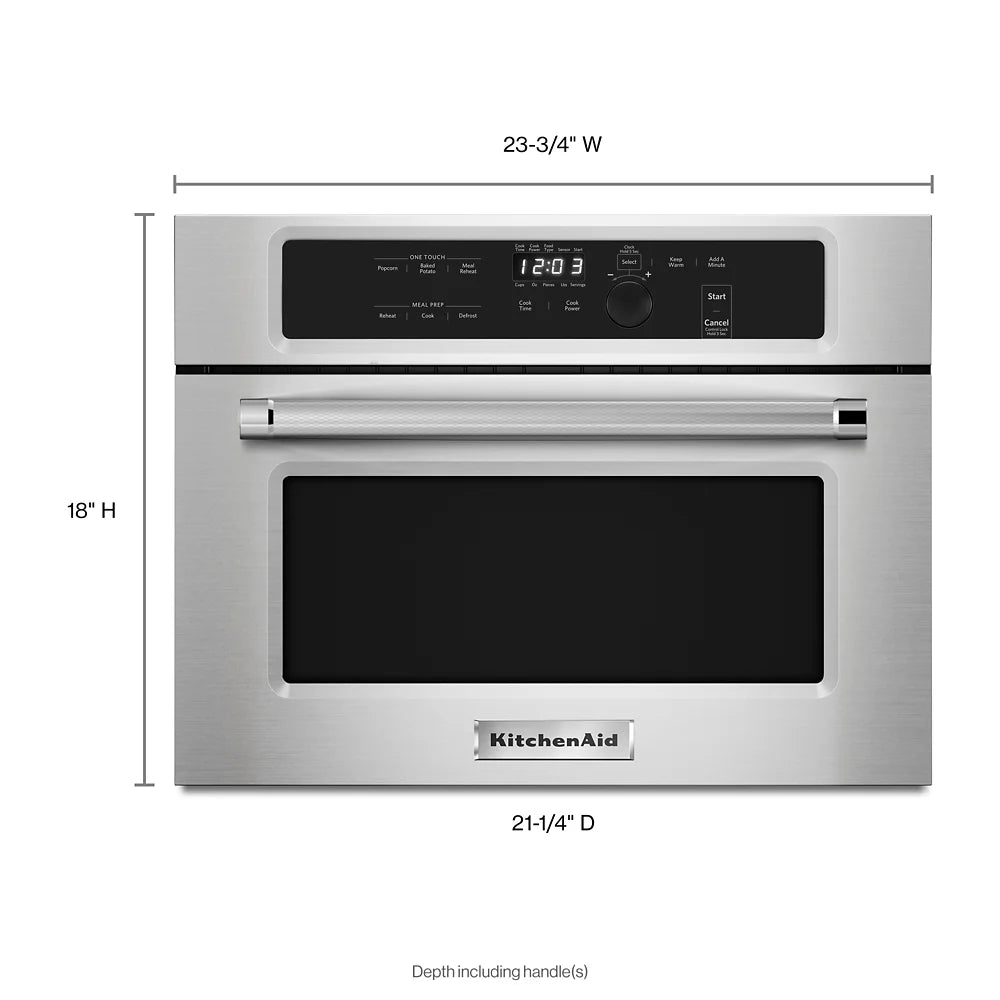 Kitchenaid Kmbs104e 24" Built-In Microwave, Stainless Steel Z107