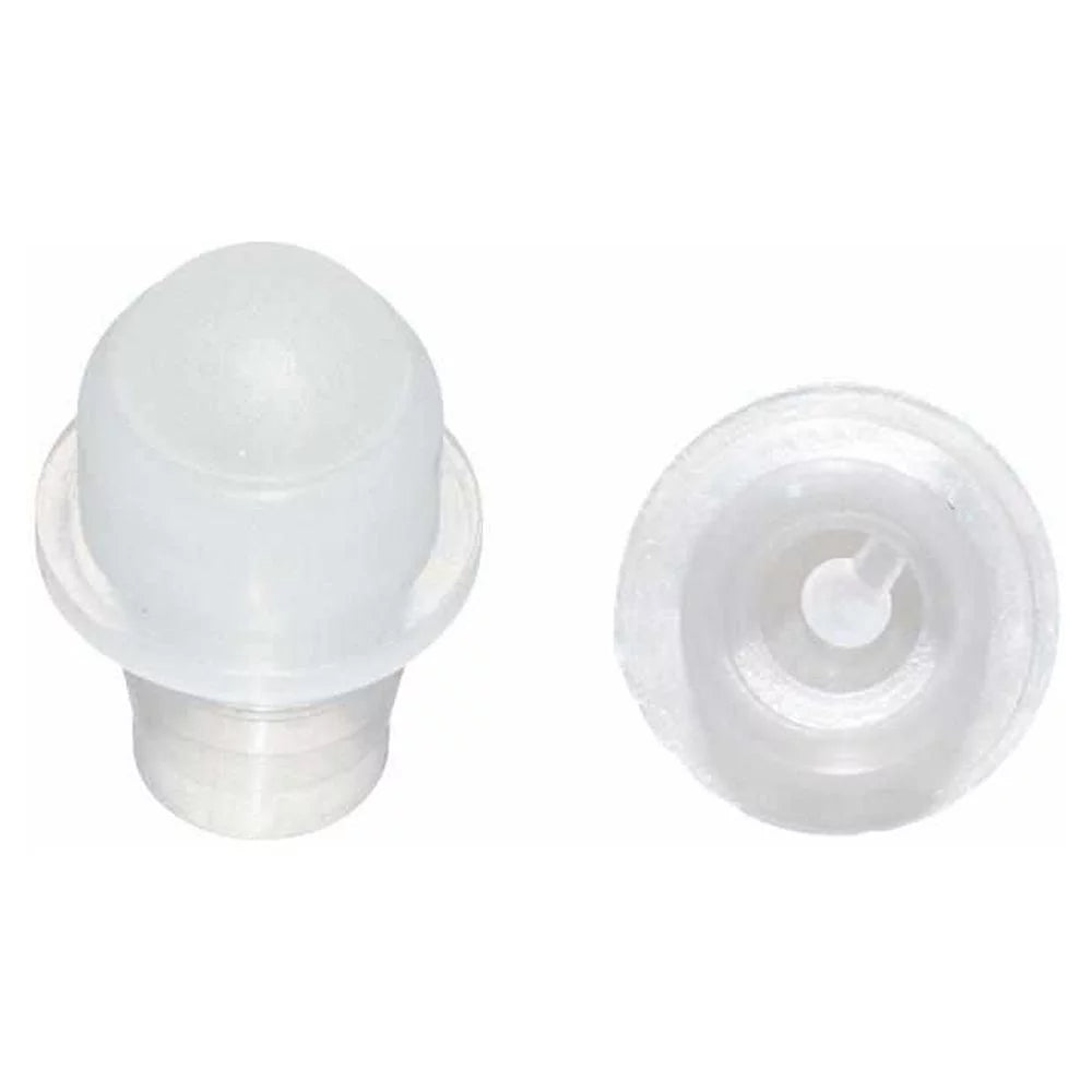 1/3 oz Clear Glass Roll-on Bottle with Black Cap L2864