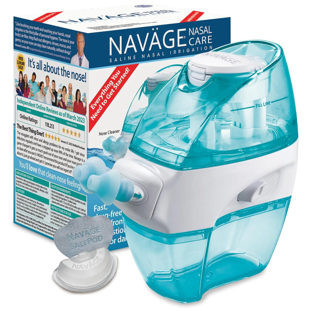 Navage Nasal Care Starter Bundle Nose Cleaner with 30 SaltPods O6887