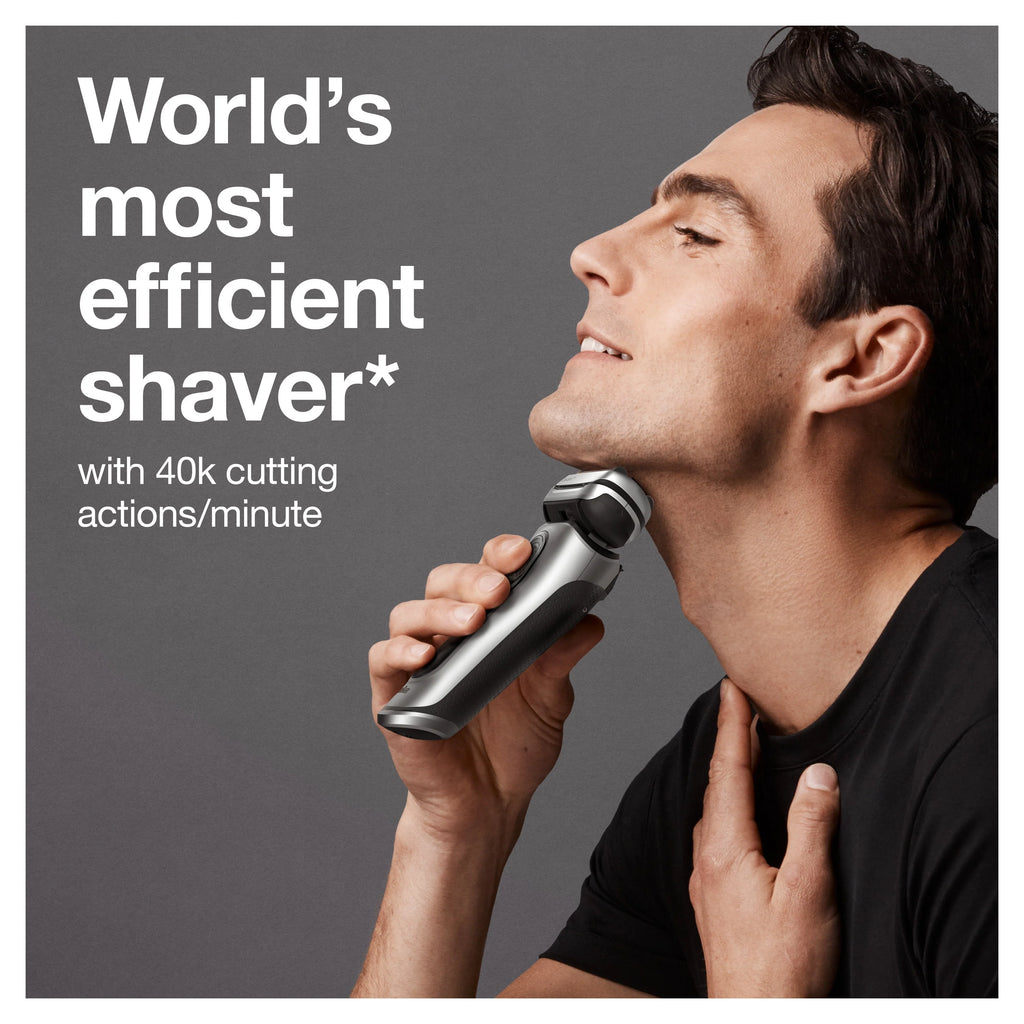 Braun Series 9 9370cc Rechargeable Wet Dry Electric Shaver with Clean Station J16358