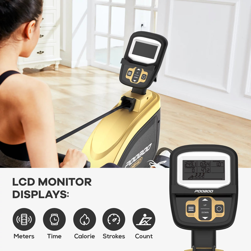 JKANGFIT Folding Magnetic Rowing Machine for Home Use O15315