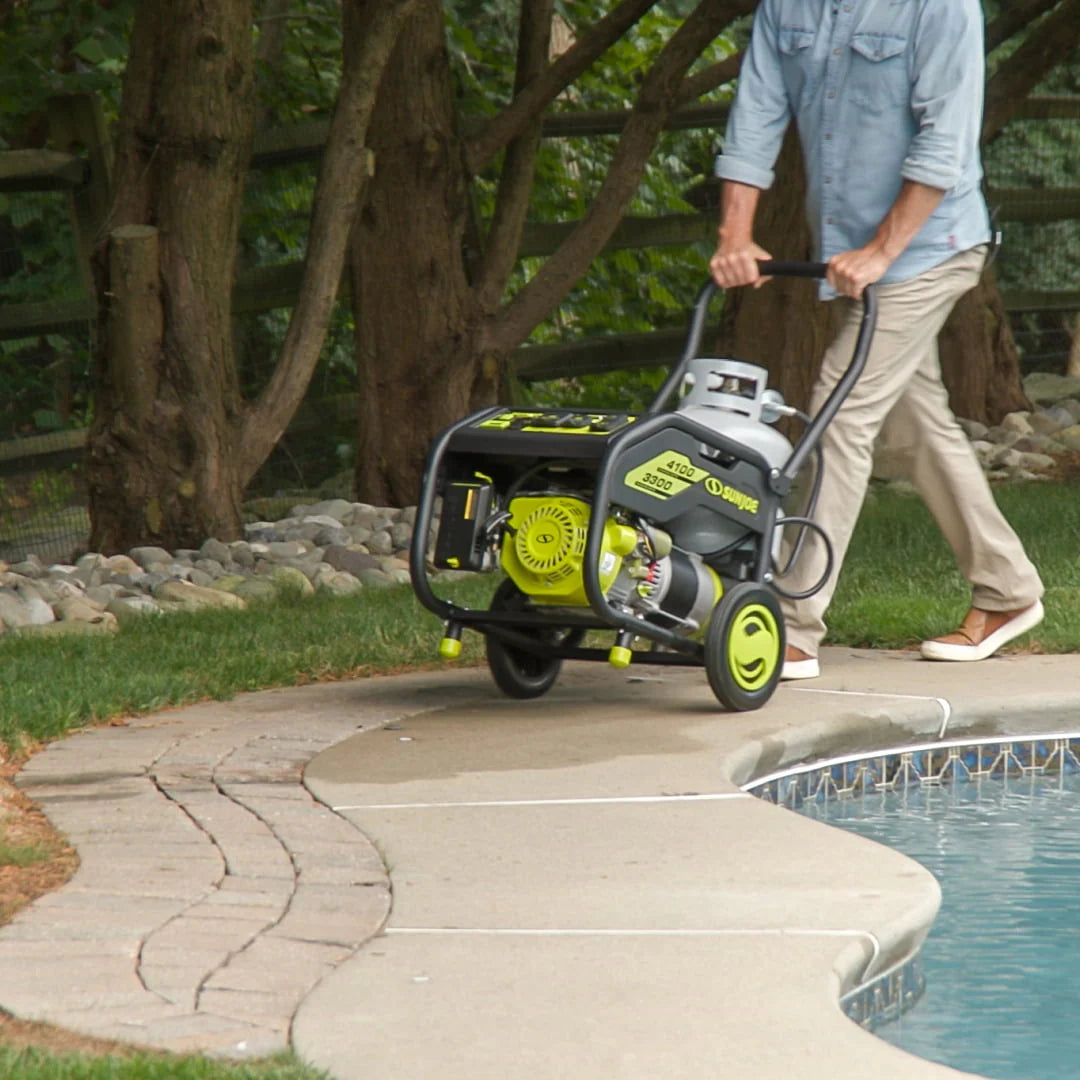 Power Joe 4100-Watt Portable Propane Generator with Cover R173540