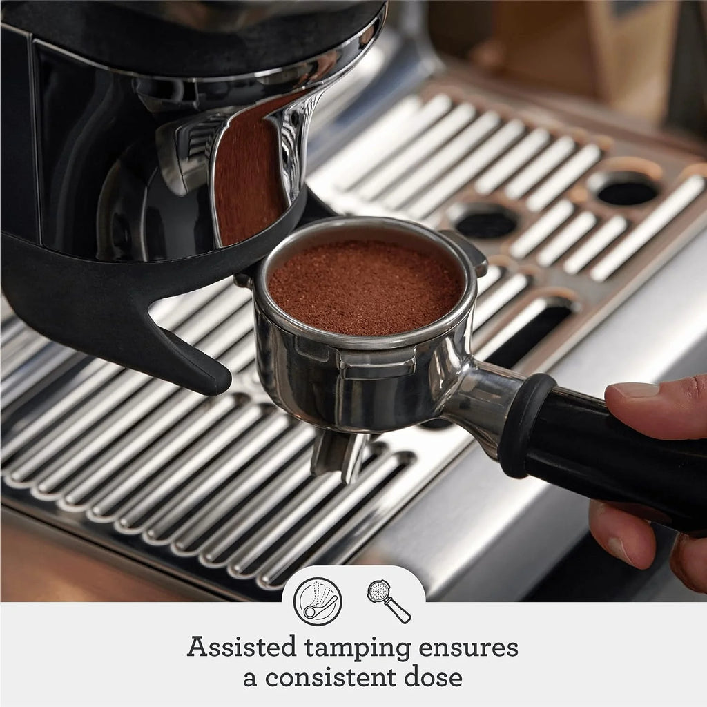 Breville Barista Express Impress Espresso Machine, 2L, Black Truffle L23039