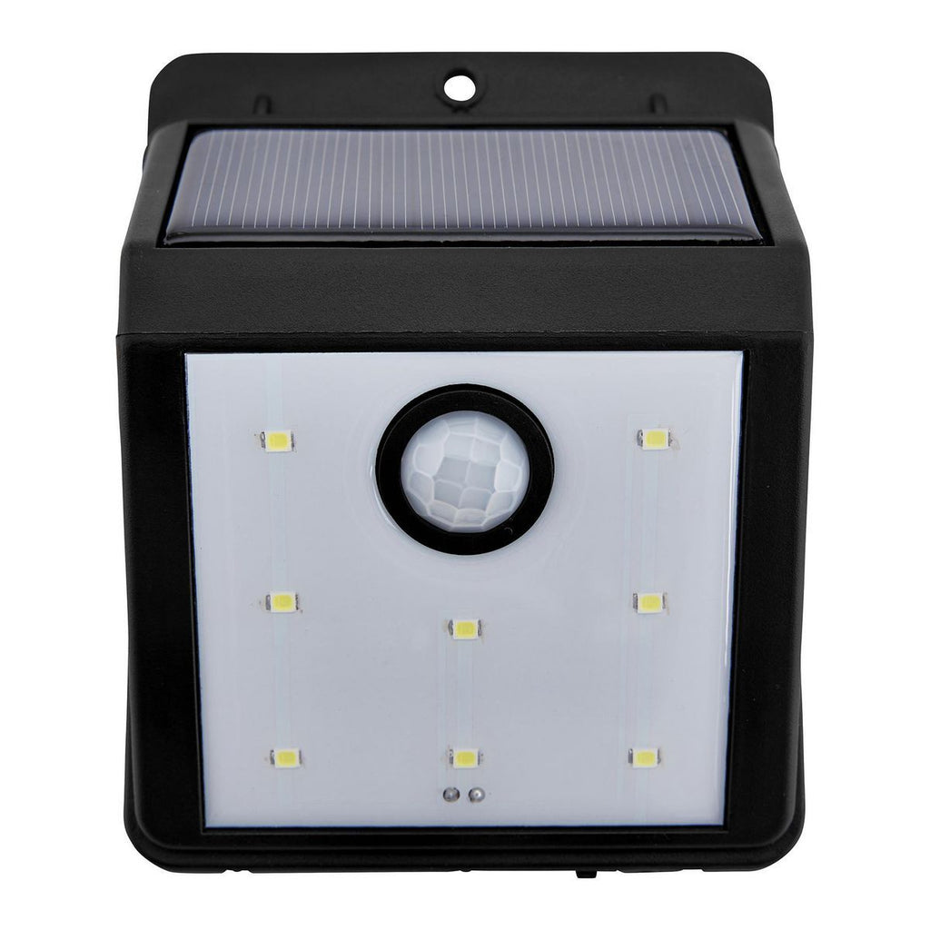 BUNKER HILL SECURITY 115 Lumen Wall-Mount Solar Security Light, Black N553