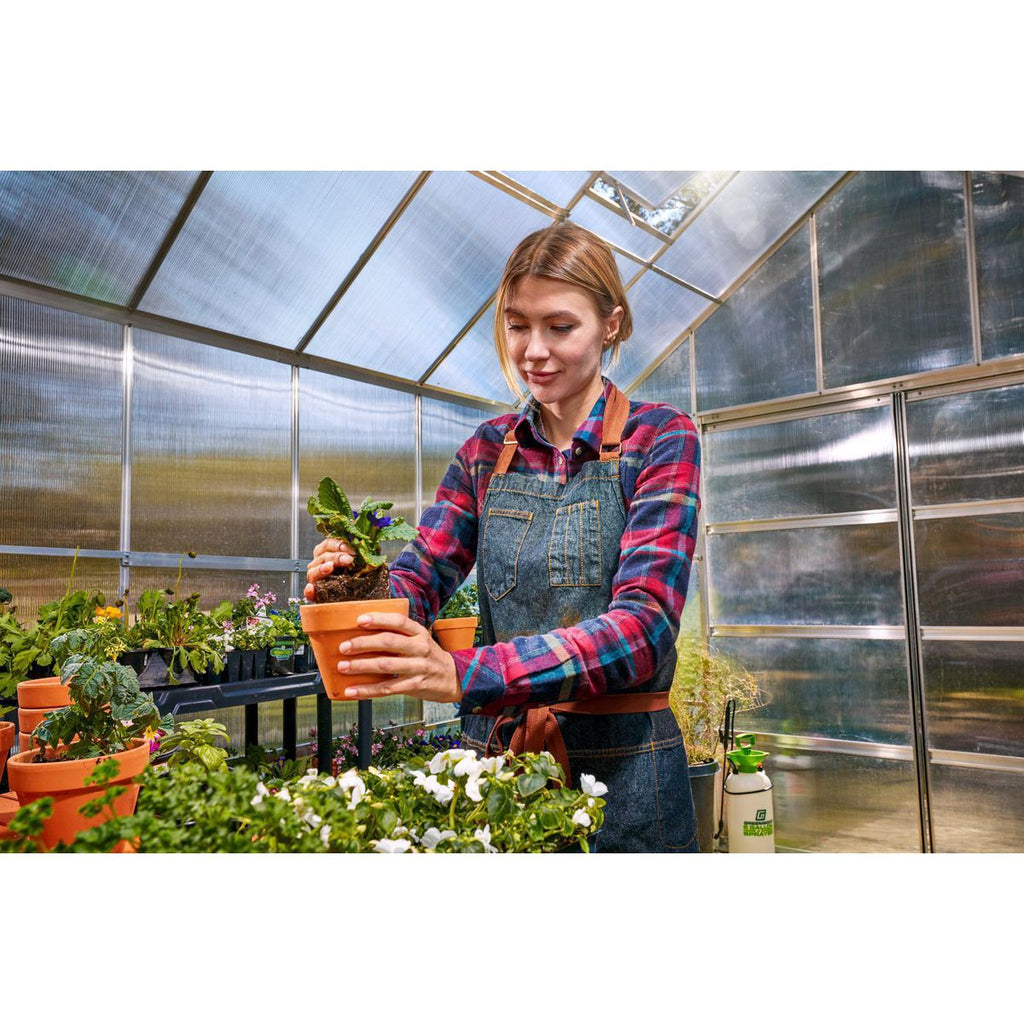 ONE STOP GARDENS 10 ft. x 12 ft. Greenhouse with 4 Vents S64269