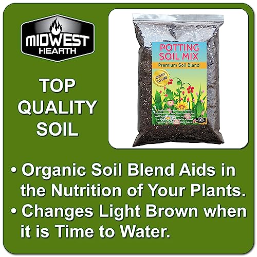 Premium Potting Soil Mix with Peat Moss, Vermiculite, Perlite, 8 Dry Quarts Q963420