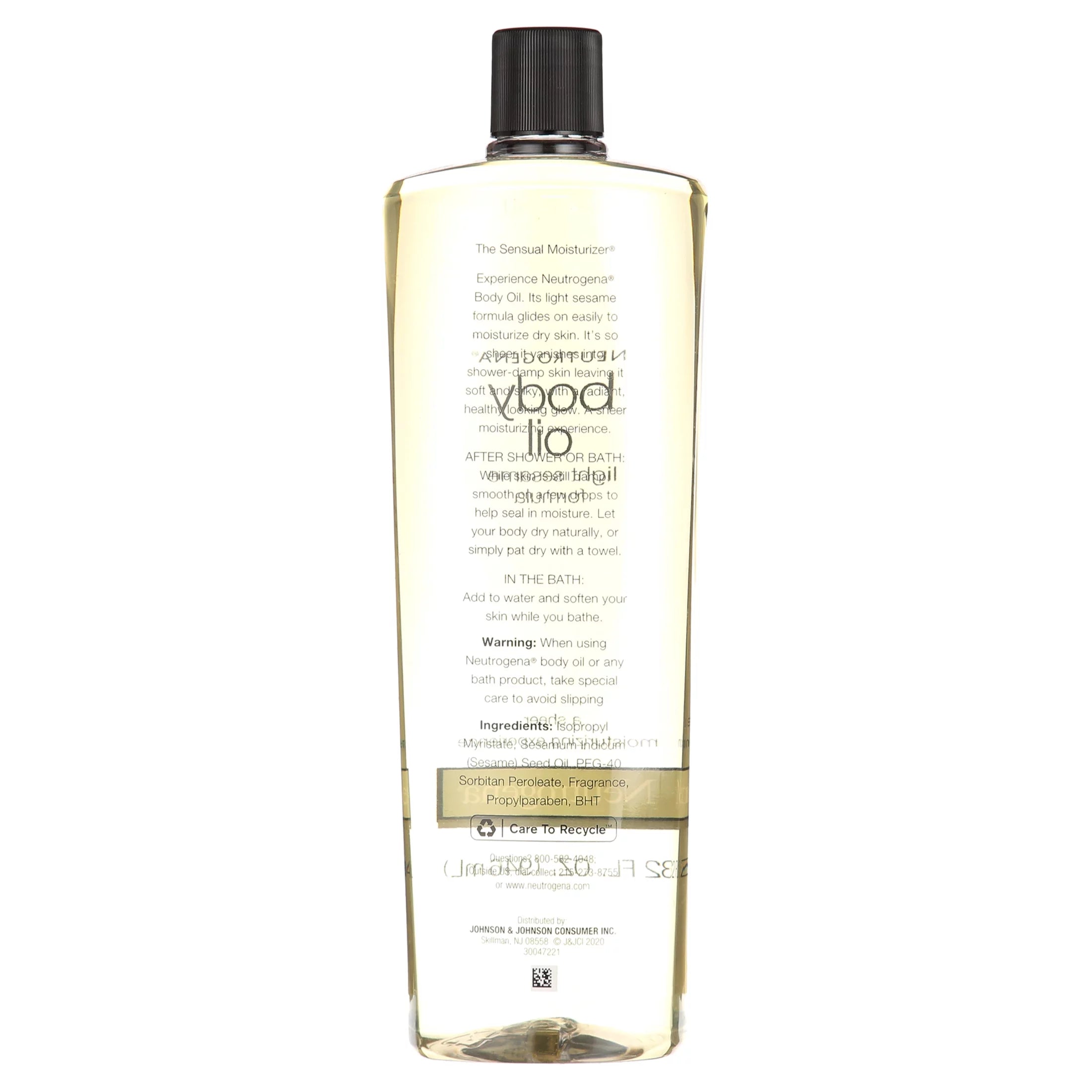 Neutrogena Light Sesame Body Oil, 32 Fl Oz F770157