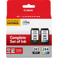 Canon PG-243 Black Ink and CL-244 Color Inkjet Cartridge Value Pack