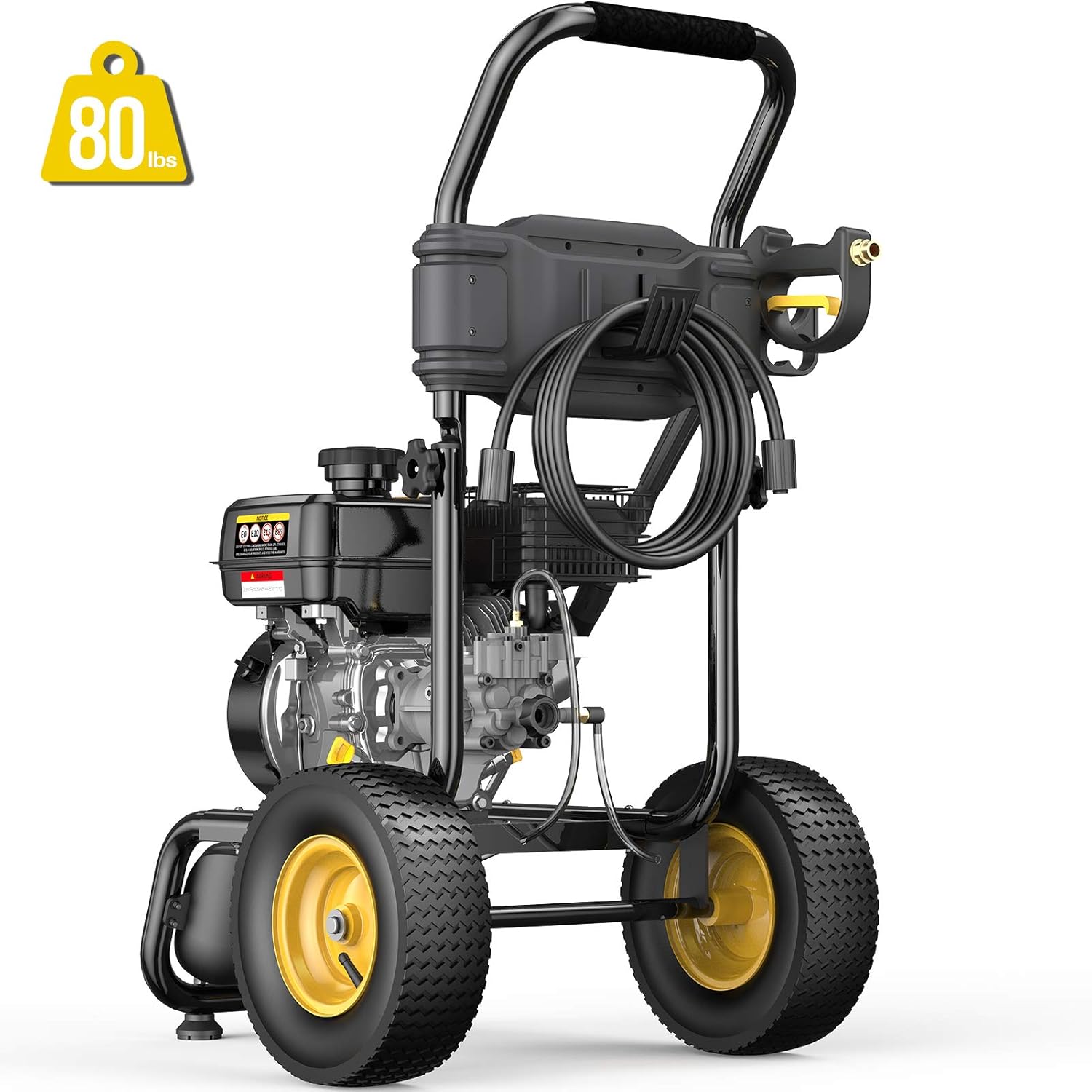 BLUBERY 3500PSI Gas Pressure Washer, 2.6GPM, 50FT Hose A481032