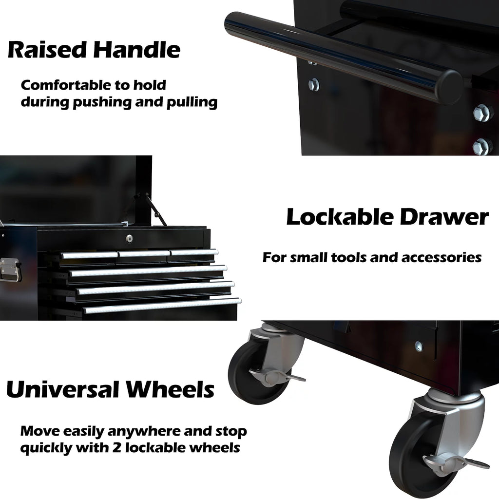 Blue 8-Drawer Rolling Tool Chest with Wheels and Lock Z60320