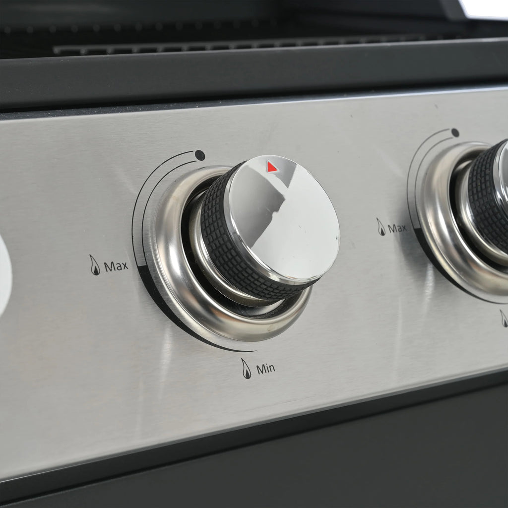 Stainless Steel 4-Burner Gas Grill with Piezoelectric Ignition Z156305