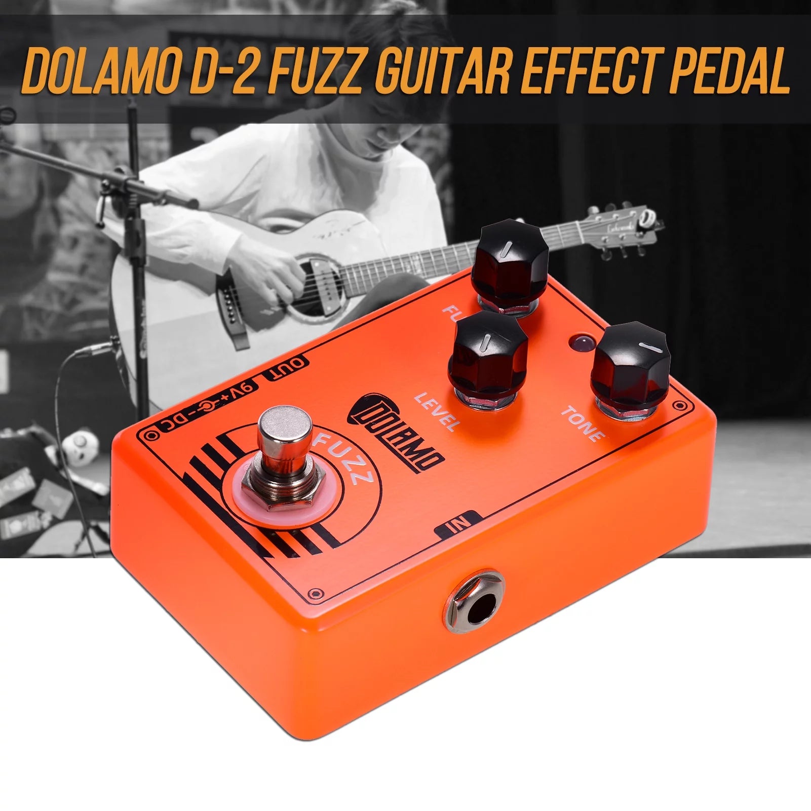 Walmeck D-2 FUZZ Guitar Effect Pedal with True Bypass O68692