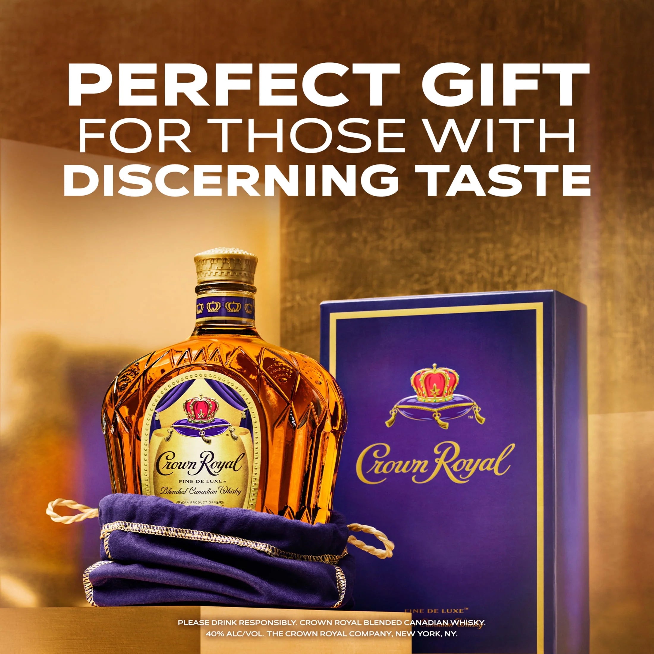 Crown Royal Fine De Luxe Blended Canadian Whisky, 750 mL J3476